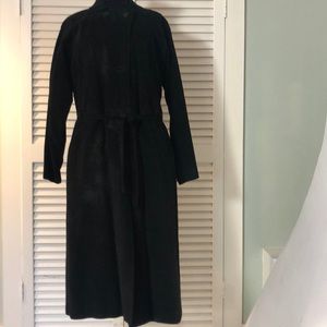 Gianni Versace VINTAGE Beyed-Or Suede Coat